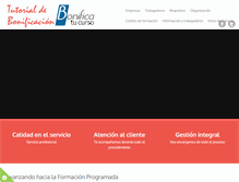 Tablet Screenshot of bonificaciondeformacion.com